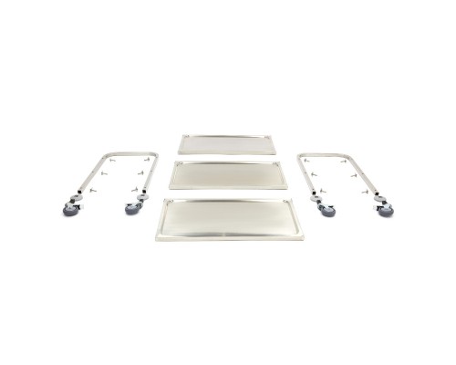 Stainless Steel Serving Trolley - 3 Shelves