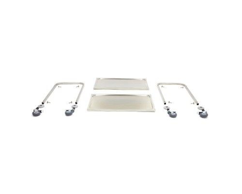 Stainless Steel Serving Trolley - 2 Shelves