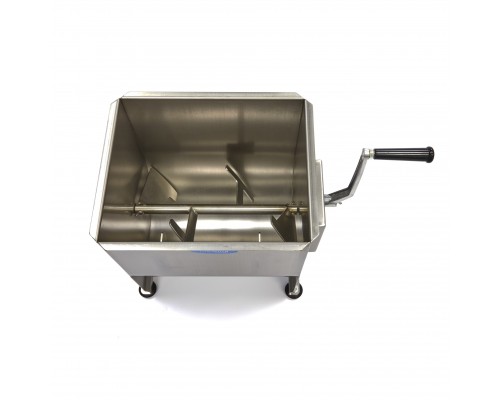 Meat Mixer - 30L - 25kg Meat - Single Axle - Manual