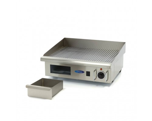 Griddle - Grooved - 55cm - incl Drip tray