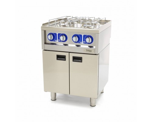 Commercial Grade Cooker - 4 Burners - Double Unit - 60cm Deep - Gas