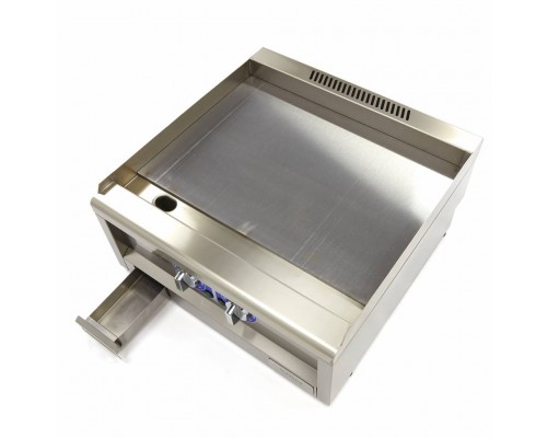 Commercial Grade Griddle - Smooth - Double Unit - 60cm Deep - Electric - 400V