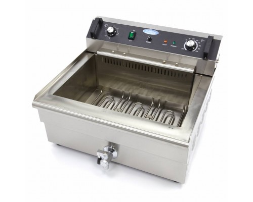 Deep Fryer - 30L - 1 Basket - with Drain Tap