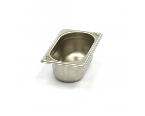 Gastronorm Container - 1/9 GN - 6,5cm Deep - Stainless Steel