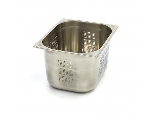 Gastronorm Container - 1/2 GN - 20cm Deep - Stainless Steel - Perforated