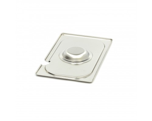 Gastronorm Lid - 1/4 GN - Stainless Steel - with Recess