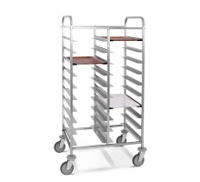 20 gn 1/1 aisi 304 stainless steel  trolley, l-shaped runners, Metalcarrelli, 1475GN