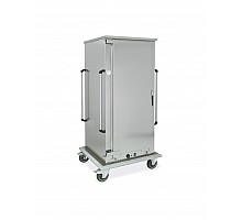 18 x gn 2/1 heated mobile cupboard, c-shaped runners with shelf spacing cm 8, Metalcarrelli, 3218-2GN-K