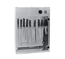 Uv stainless steel knife sterilizer, capacity 20 knives, Metalcarrelli, 7504