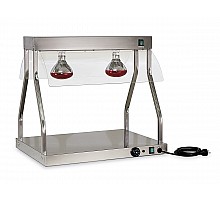 2 x gn 1/1 aisi 304 stainless steel countertop hotplate with infrared lamps, Metalcarrelli, 9566