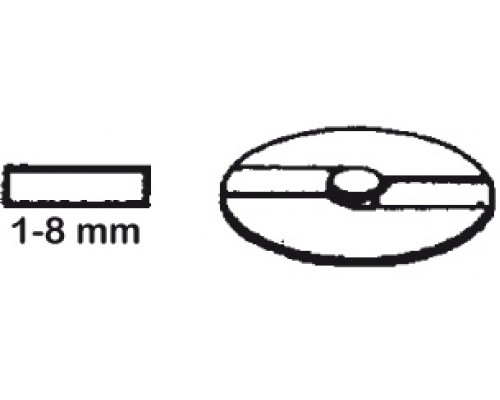 Adjustable cutting disk x 1-8 (1-8 mm), Neumärker, 06-50756-00