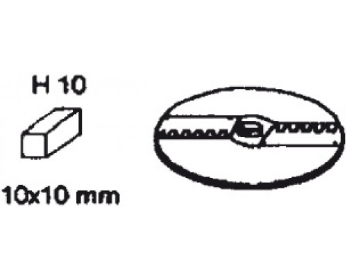 Диск для волновой резки h 10, Neumärker, 06-50756-12