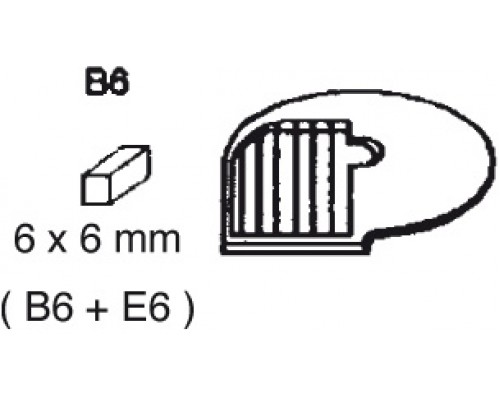 Rifēšanas diska ieliktnis (tapām) b 6, Neumärker, 06-50756-21