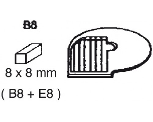 Rifēšanas diska ieliktnis (tapām) b 8, Neumärker, 06-50756-22