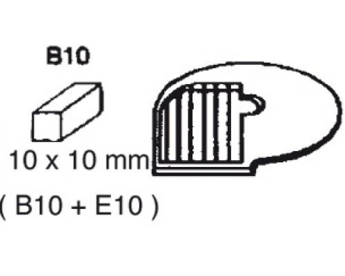 Вставка для рифления (для штифтов) b 10, Neumärker, 06-50756-23