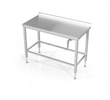 Manual height adjustable table with frame for modular shelves, Novameta, DML-QMV-100/60/90