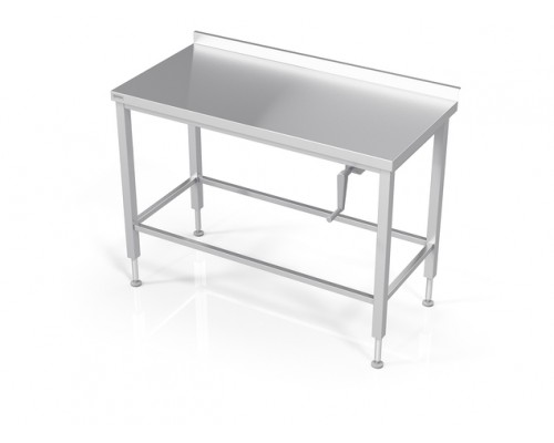 Manual height adjustable table with frame for modular shelves, Novameta, DML-QMV-160/70/90