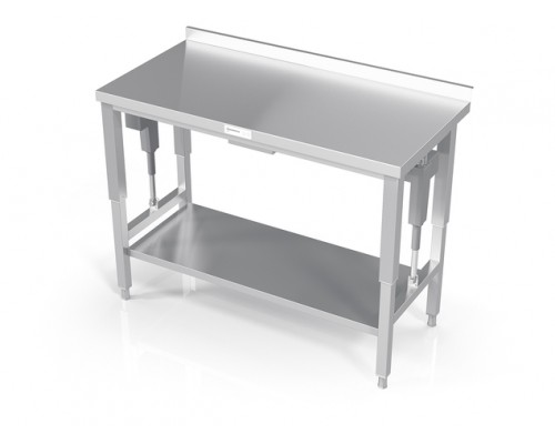 Electric height adjustable table with reinforced shelf, Novameta, DML-RLV-90/60/90