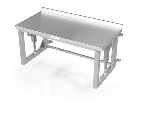 Wall mounted electric height adjustable table with open frame, Novameta, Z-DML-XRV-220/60/76