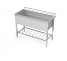 Pot sink with grid shelf, Novameta, DV1-PSA-100/60/90