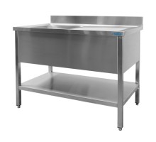 SARO Spültisch 1 Becken, links - B 1000 x T 700 mm