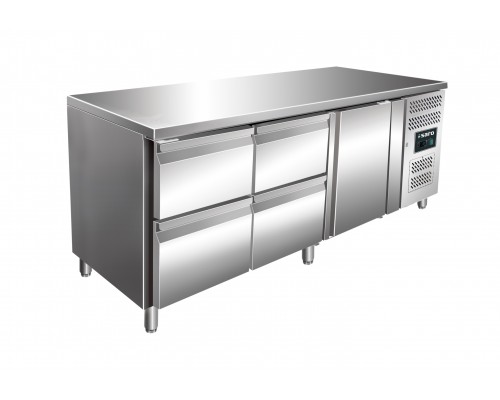 SARO Cooling table with 1 door and 2x 2 drawer set, model KYLJA 3140 TN