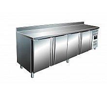 SARO Cooling table with 4 doors and backsplash, model KYLJA GN 4200 TN