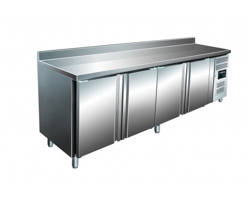 SARO Cooling table with 4 doors and backsplash, model KYLJA GN 4200 TN