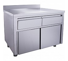 SARO Schuifdeurkast <br> - 2 lades 1200X700mm met Opstaande rand