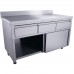 SARO Sliding door cabinet - 3 drawers.1400X700mm with upstand