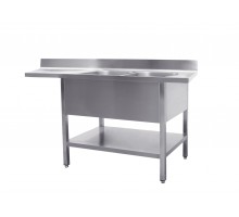 SARO Sink station with 2 basins, right - 700 mm depth, 1600mm