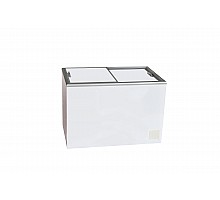 SARO commercial chest freezer with insulated sliding lid model CUBE 35-2BD100A