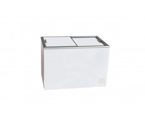 SARO commercial chest freezer with insulated sliding lid model CUBE 35-2BD100A