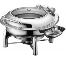 SARO Chafing Dish, rond, bakje geschikt voor inductie, model JESSIE