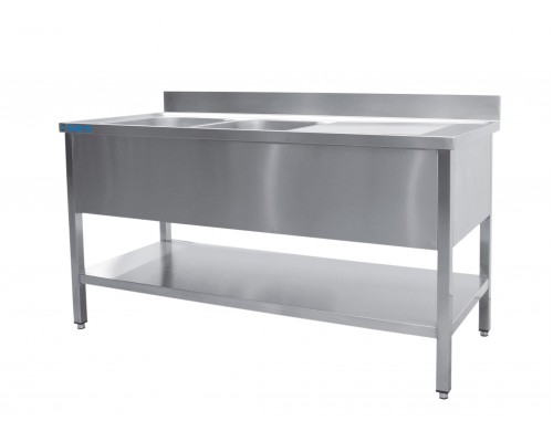 SARO Spültisch 2 Becken, links - B 1400 x T 700 mm SARO Iekšējie izlieti ar diviem traukiem, kreisā pusē - 700 mm dziļi, 1400 mm platība