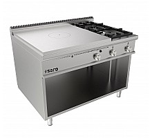 SARO Hot plate stove open substructure + 2 burners LQ model LQ / TPG6BA