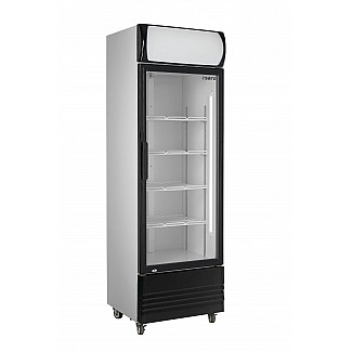 SARO Kühlschrank mit Glastür und Werbetafel, 
Modell GTK 460