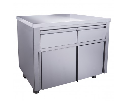 SARO Sliding door cabinet - 2 drawers 1000X700mm