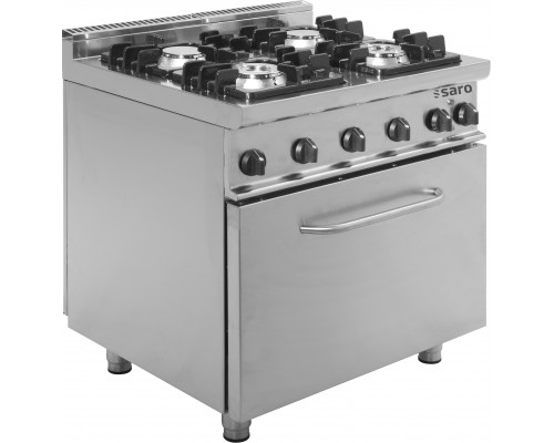 SARO Gasfornuis met electrische oven model E7/KUPG4LE