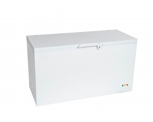 SARO commercial chest freezer with insulated hinged lid, model EL 53