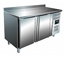 SARO Cooling table with 2 doors and backsplash, model KYLJA GN 2200 TN