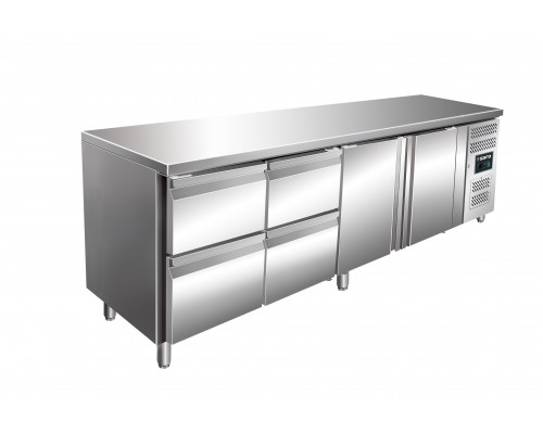 SARO Cooling table with 2 doors and 2x 2 drawer set, model KYLJA 4140 TN