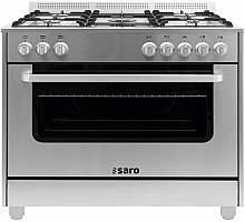 SARO Multifunctioneel  gasfornuis met electrische oven model TS95C61LX