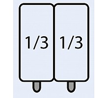 SARO E7/CPCEXC Makaronu grozu komplekts: 2 x 1/3 GN