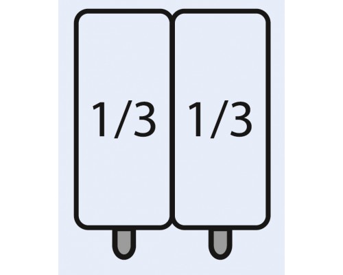 SARO E7/CPCEXC Makaronu grozu komplekts: 2 x 1/3 GN