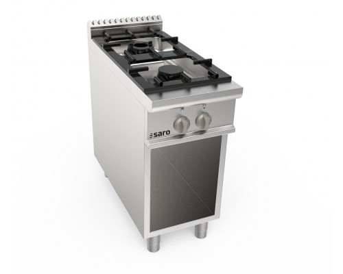 SARO Gas stove open substructure 2 burners LQ model LQ / CUG2BA