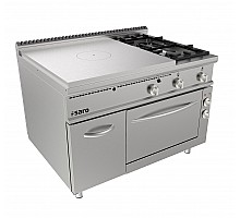 SARO Hot plate stove electric oven + 2 burners + door LQ model LQ / TPG6LE