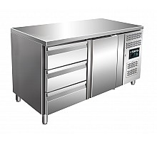 SARO Cooling table with 1 door and 1x 3 drawer set, modell KYLJA 2130 TN