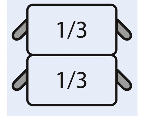 SARO E7/CPCEXE Makaronu grozu komplekts: 2 x 1/3 GN