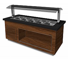 SARO Hot buffet model PREMIUM LINE SB-H 200 walnut